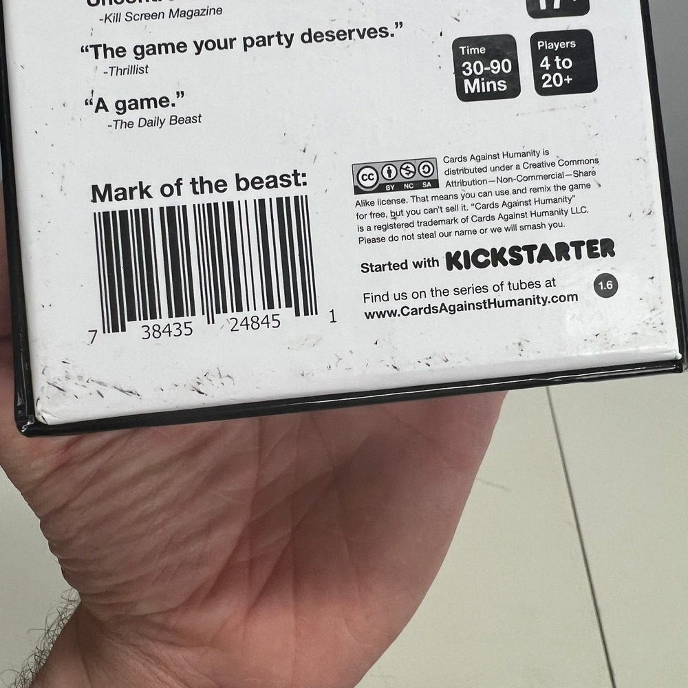 Cards Against Humanity Base Set Version 1.6 Adult Party Card Game OFFICIAL - Picture 5 of 7